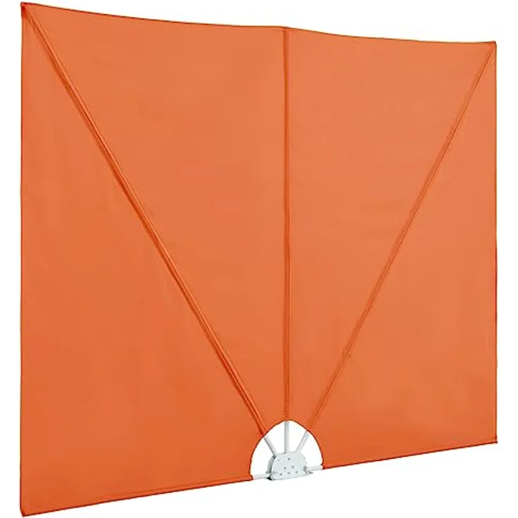 vidaXL Faltbarer Terrassen-Seitenfächer, Terracotta-Rot, 240 x 160 cm, UV-beständig und wasserabweisend – Bild 6