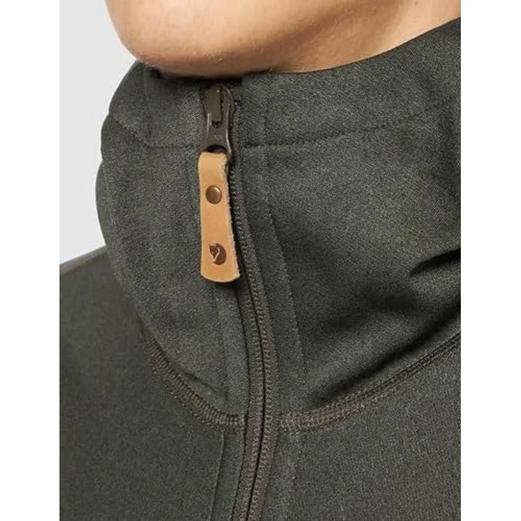 Fjällräven Fleecejacke Abisko Trail, Leichter Hoodie aus verschiedenen Fleecematerialien, schwarz – Bild 3
