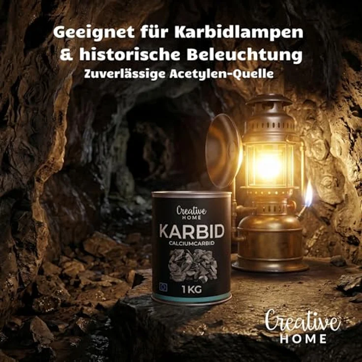 Creative Home Vergrämungsmittel Karbid, Reines Calciumcarbid Granulat, 1000 g, für Wühlmäuse und Maulwürfe, Krönung 15-25 mm – Bild 3