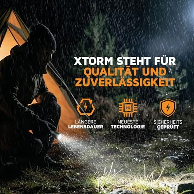 XTORM XRF101 Taschenlampe 1000 lm, Aluminium-Gehäuse, 25 h Akkulaufzeit, Zoomfunktion – Bild 7