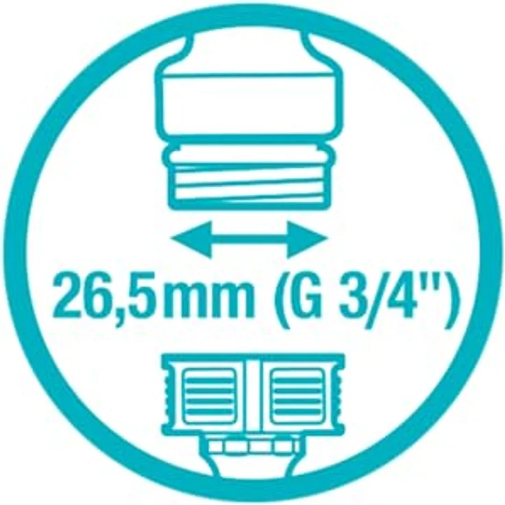 GARDENA Anschluss-Satz: Wasserhahnanschluss-Set für 13 mm (1-2 Zoll)- und 15 mm (5-8 Zoll) Wasserschläuche, einfache und werkzeuglose Befestigung (18286-20) Bewässerungszubehör – Bild 6