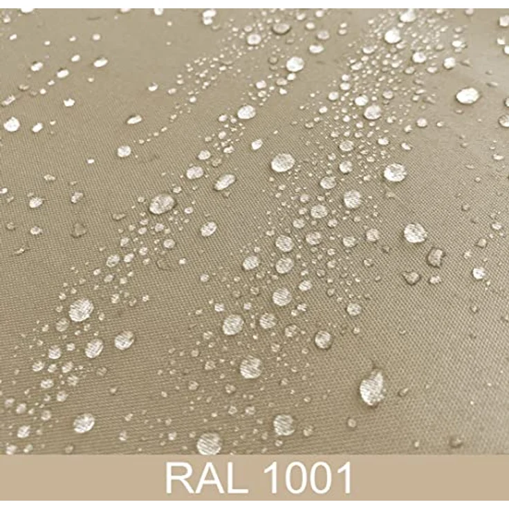 Sichtschutz Fächer Premium 140x140cm Stoff Balkon Trennwand Windschutz Sonnenschutz Sand – Bild 9