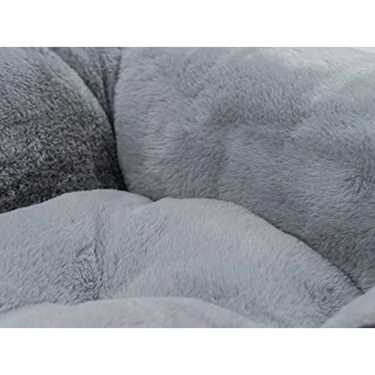 TrendPet LunaLounge Kuschelbett für Hunde und Katzen in 3 Größen und Farben (S, Grau) – Bild 5
