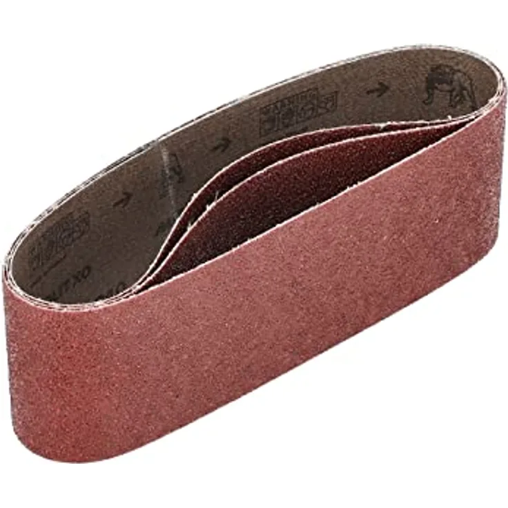 Mirka Red 3 Stück Gewebe-Schleifbänder 75x533mm / Korn P40 / hochwertiges Schleifband für Bandschleifer / Zum Schleifen von Holz und Metall