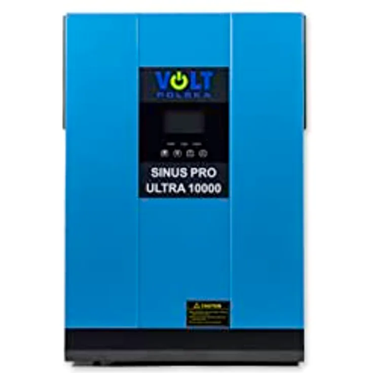 Volt Polska Sinus PRO Ultra 10000 48/230V (5000/1000W) + 80A MPPT (145V), Solar-Wechselrichter mit 10000VA Gesamtleistung, in Schwarz