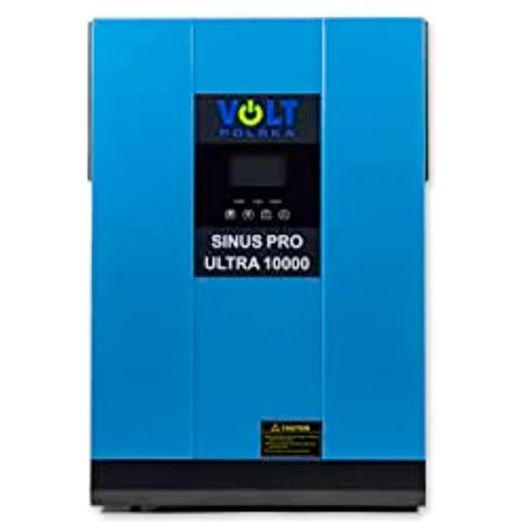 Volt Polska Sinus PRO Ultra 10000 48/230V (5000/1000W) + 80A MPPT (145V), Solar-Wechselrichter mit 10000VA Gesamtleistung, in Schwarz – Bild 1