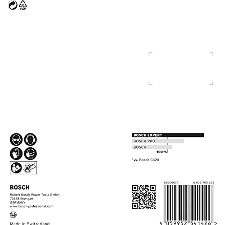 Expert C470 Schleifpapier mit 8 Löchern für Exzenterschleifer, 125 mm, G 60, 5-tlg. - Preisvergleich – Bild 4