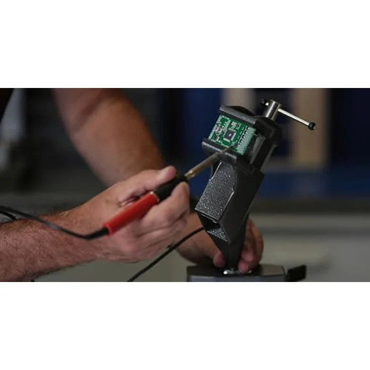 Bernstein Tools for Electronics 9-205-ESD, ESD Schraubstock mit 70 mm Spannweite und Kugelgelenk, schwarz pulverbeschichtet – Bild 9