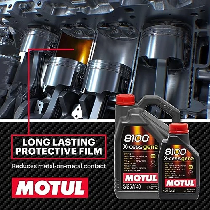 Motul Motoröl 8100 X-Cess Gen2 5W40 Motor Oil Motorenöl Schmieröl 5L 109776 – Bild 3