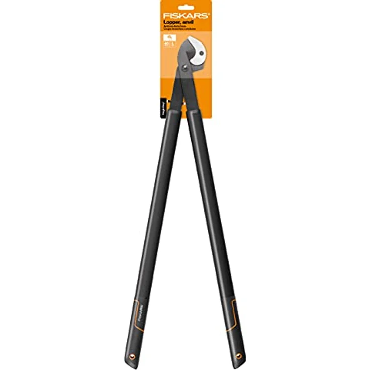 Fiskars SingleStep Amboss-Astschere für trockenes und hartes Holz, Antihaftbeschichtet, Gehärteter Präzisionsstahl, Länge 81 cm, Schwarz, L39, 1001430 – Bild 8