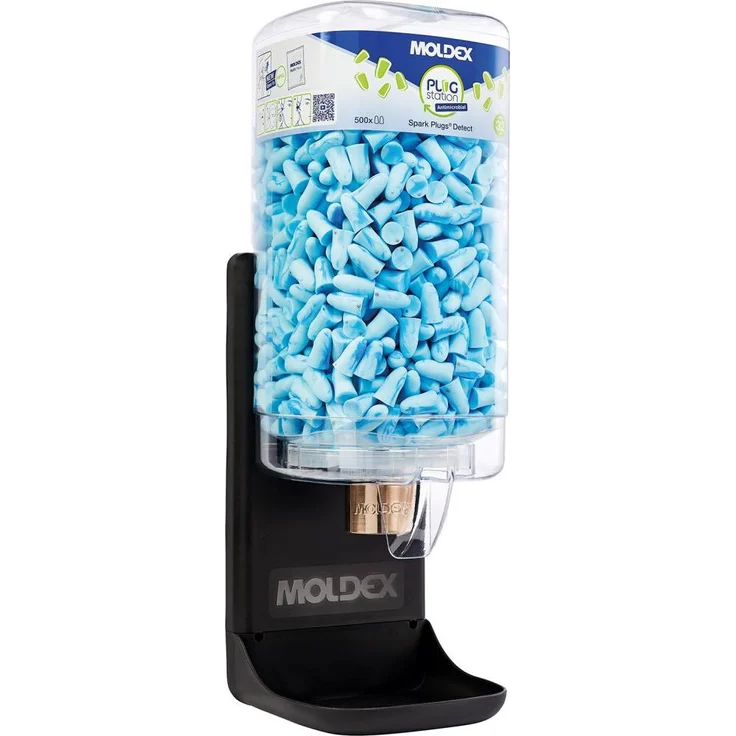 Moldex Spark Plugs Detect, Antibakterieller Gehörschutz Ohrstöpsel, 1000 Stück, magnetisch detektierbar, SNR 32 dB(A)