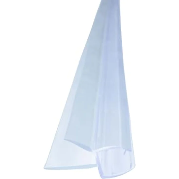 Bagnoxx Schleiflippendichtung Doppelte Weichlippe 1m für 6mm Glas, transparent, UV-beständig und schimmelresistent – Bild 1