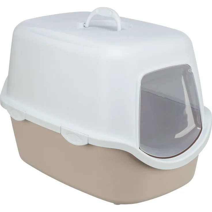 TRIXIE Katzentoilette Vico, mit Haube blush/weiß