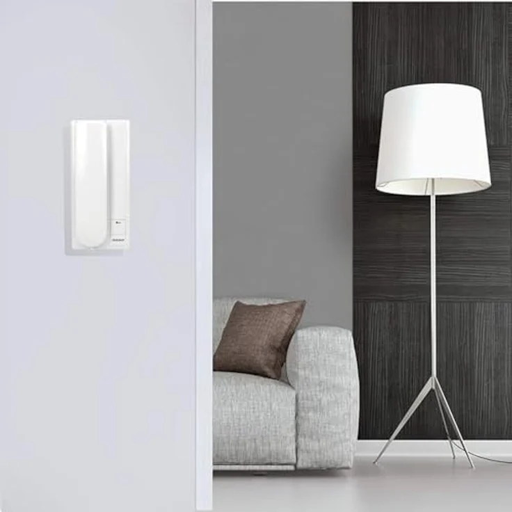 ORNO Fossa Gegensprechanlage für Einfamilienhaus, Unterputz, 4-Draht, 230 V AC, mit Hintergrundbeleuchtung und wetterfestem Aluminiumgehäuse – Bild 3