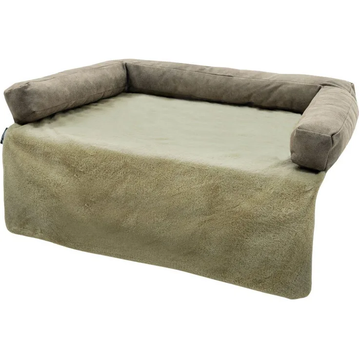 Madison Tierbett Sofa Orthopädisch 50 x 65 taupe, Memory Foam Füllung, Anti-Rutsch-Schicht