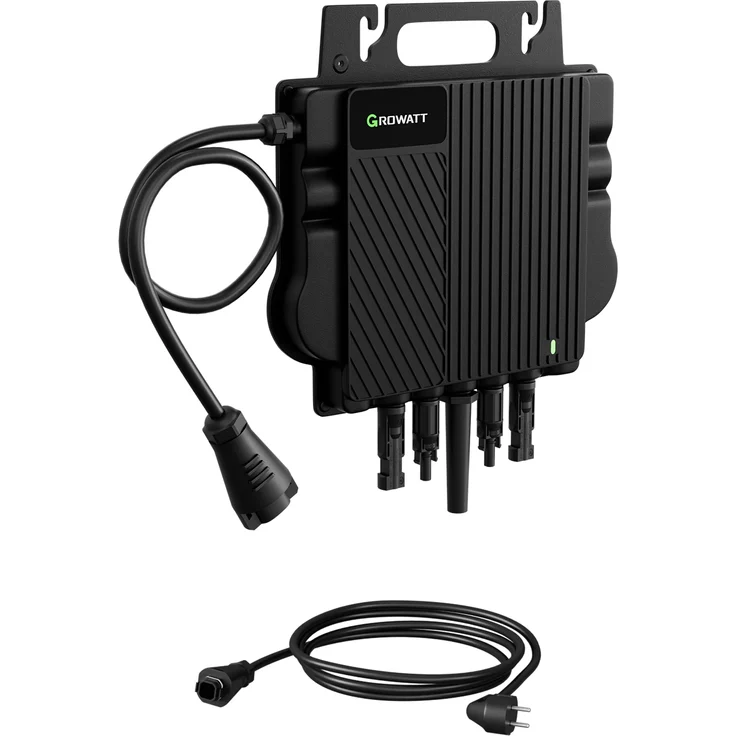 Powerness Growatt NEO-800M-X, 800W Mikrowechselrichter mit integriertem WiFi und 5m Kabel für Balkonkraftwerk, 97,3% Effizienz, IP67, 10 Jahre Garantie