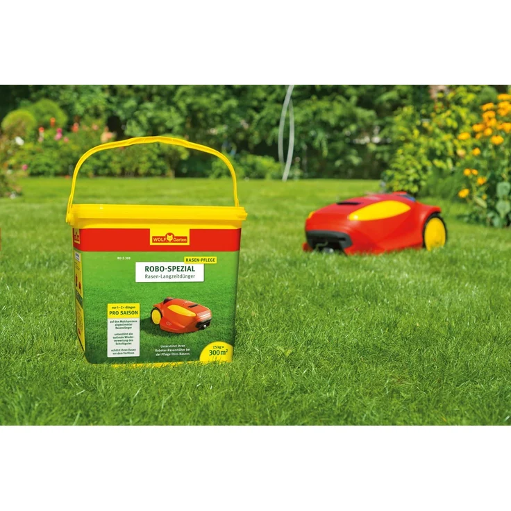 WOLF-Garten Robo-Spezial Rasen Langzeitdünger RO-S 300, 7,5kg für 300 m², Langzeitwirkung bis zu 70 Tage – Bild 3