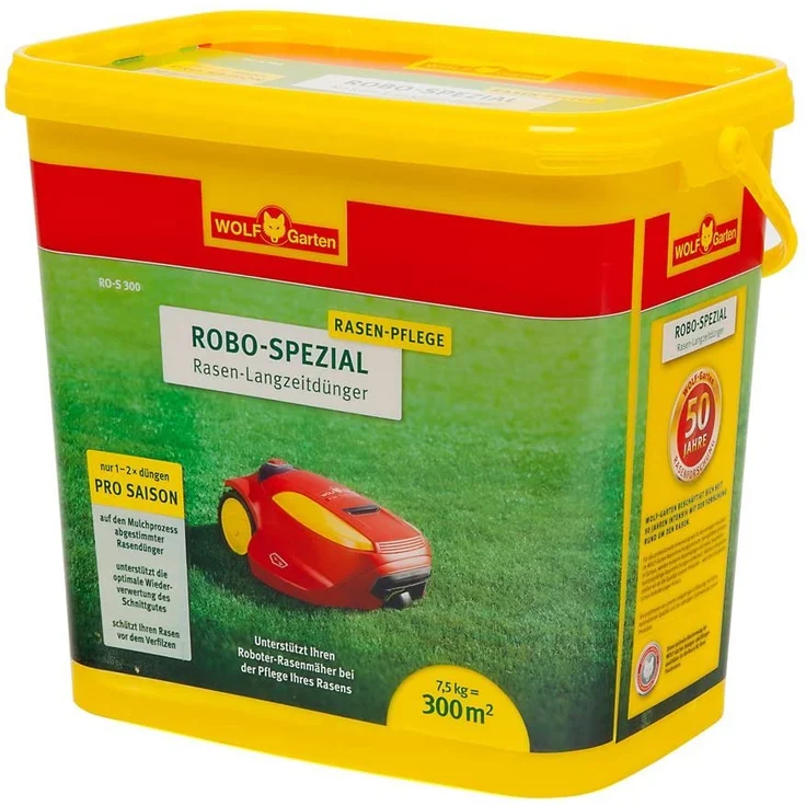 WOLF-Garten Robo-Spezial Rasen Langzeitdünger RO-S 300, 7,5kg für 300 m², Langzeitwirkung bis zu 70 Tage – Bild 2