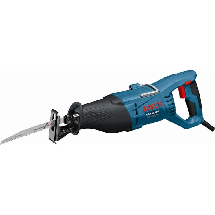 Bosch Professional Professional Säbelsäge GSA 1100 E (1100 Watt, inkl. 1 x Säbelsägeblatt S 2345 X für Holz, 1x Säbelsägeblatt S 123 XF für Metall, im Koffer) – Bild 1
