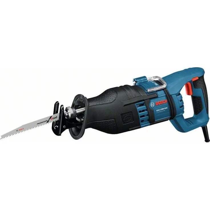 Bosch Professional Professional GSA 1300 PCE Säbelsäge, 1.300 Watt, max. Schnitttiefe: 230 mm, mit SDS und Constant Electronic, 2 Sägeblätter (Holz-Metall), im Koffer