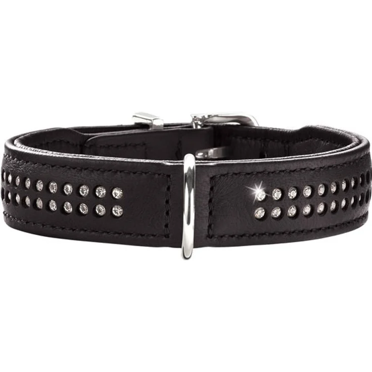 Hunter Hunde-Halsband Diamond Petit schwarz XXS – Bild 1