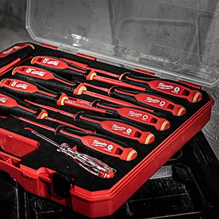 Milwaukee Tri-Lobe Schrauberdreher SET, VDE geprüft 12-teilig (PH/PZ/SL/T/Spannungsprüfer) – Bild 4
