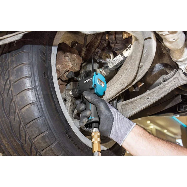 HAZET Druckluft-Schlagschrauber (extra kurz (98 mm), max. Lösemoment: 1200 Nm, Nennweite Kupplungsstecker: 7,2, Jumbohammer-Schlagwerk) 9012 M-1 – Bild 3