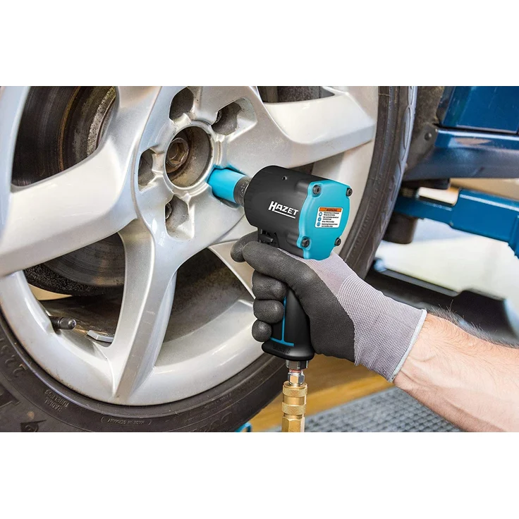 HAZET Druckluft-Schlagschrauber (extra kurz (98 mm), max. Lösemoment: 1200 Nm, Nennweite Kupplungsstecker: 7,2, Jumbohammer-Schlagwerk) 9012 M-1 – Bild 2