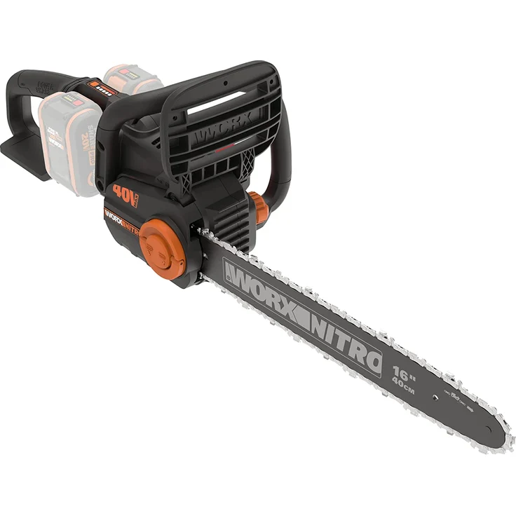WORX NITRO 40V Akku-Kettensäge WG385E.9 ohne Akku und Ladegerät, 40 cm Schwertlänge – Bild 1