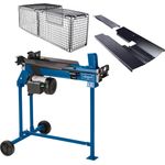 Scheppach liegend Holzspalter HL760LS Brennholzspalter Hydraulikspalter | elektrisch 230V | inkl. Untergestell | Spaltkraft 7 Tonnen | Spaltlänge 520mm | 2200W Leistung