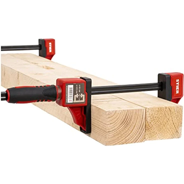 STIER Kompaktzwinge, optimal für Arbeiten auf engem Raum, 450 mm Spannweite, 60 mm Ausladung, große Spannbacken – Bild 2