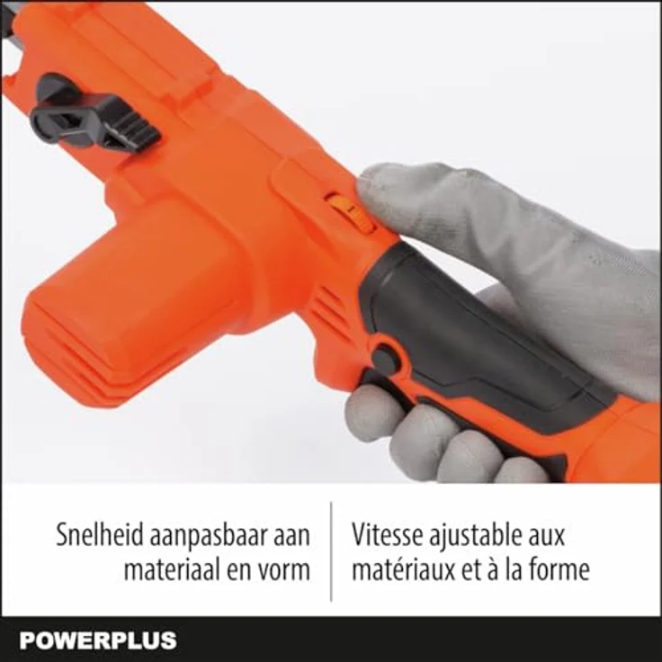 POWER plus Dual Power Feile/Bandschleifer POWDP50700-20V (Akku und Ladegerät nicht enthalten) - SCHMALE & SCHWER ERREICHBARE BEREICHE, EINSTELLBARE GESCHWINDIGKEIT, ERGONOMISCHE BEDIENUNG, EINFACHER AUSTAUSCH DES SCHLEIFBANDES – Bild 3