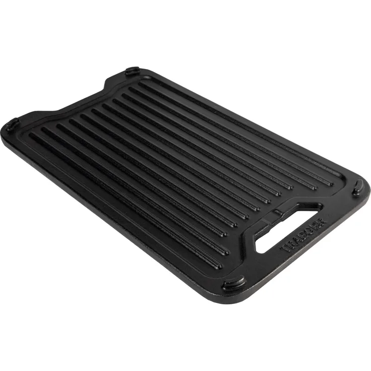 Traeger ModiFIRE Reversible Cast Iron Griddle, Wendegrillplatte aus Gusseisen, vorgefertigt, doppelseitig, 19,5" x 9,25"