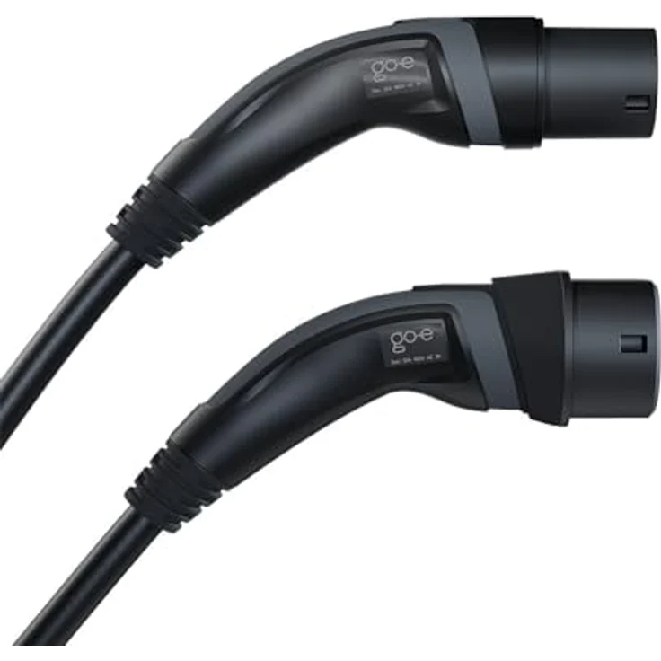 go-e Typ 2 Kabel Black Edition, 2,5 m Wallbox-Ladekabel bis 22 kW, schwarzes Design – Bild 3