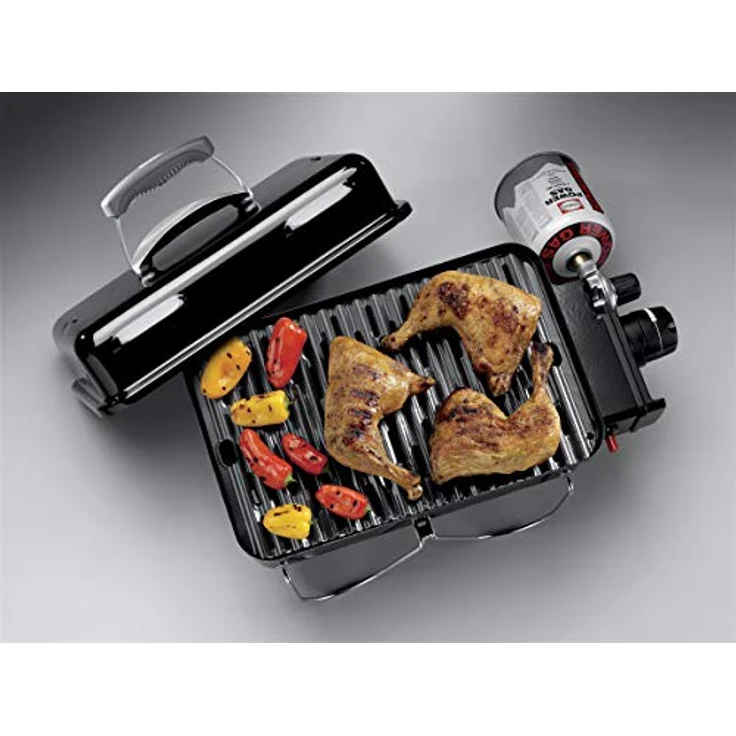 Weber Go-Anywhere, tragbarer Gasgrill mit 2100 W, 1 Zone, porzellanemaillierter Deckel, zuverlässige Zündung – Bild 13