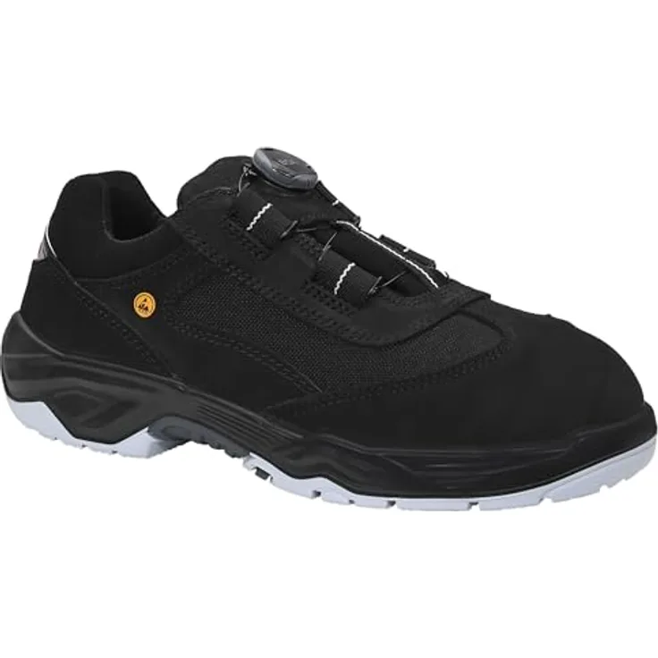 Elten Sicherheits-Halbschuh S3 Dustin Boa Low ESD, Gr. 43, Nubukleder, antistatisch, rutschfest