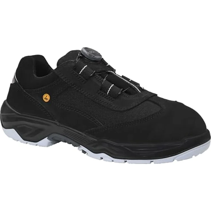 Elten Sicherheits-Halbschuh S3 Dustin Boa Low ESD, Gr. 43, Nubukleder, antistatisch, rutschfest – Bild 1