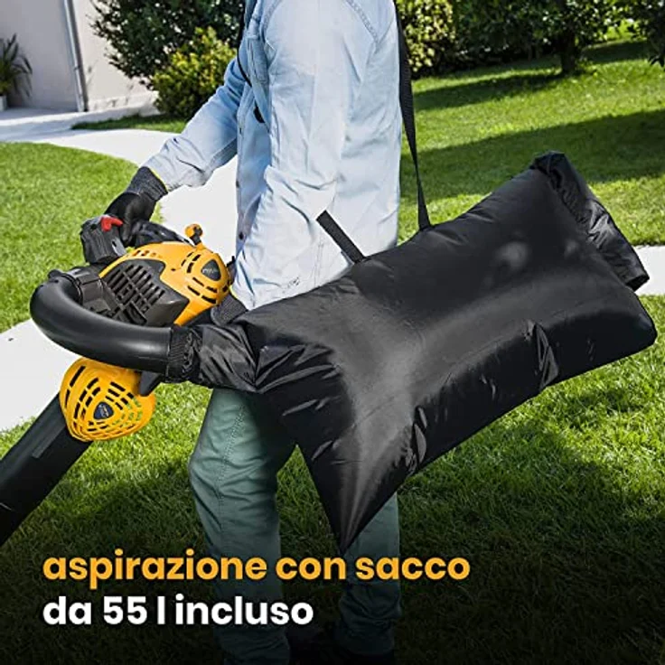 STIGA BL 530 V Laubbläser und -Sauger, 27 CCM Motor (0,8 kW), maximaler Luftdurchsatz 10,2 m³/min, 55 Liter Fangsack – Bild 3