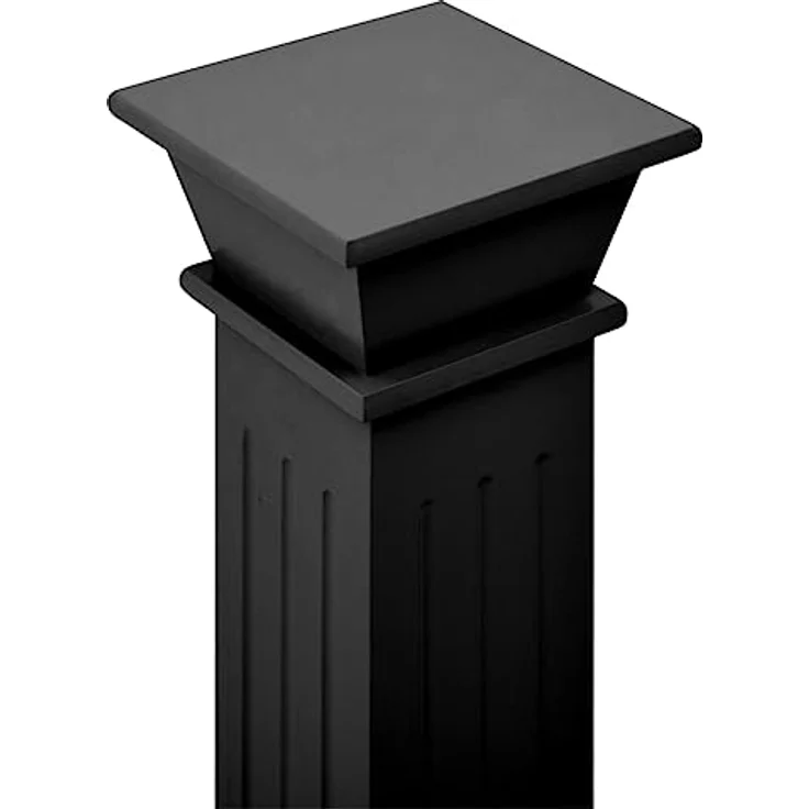 vidaXL Blumenständer, Klassischer Säulen-Pflanzenständer aus MDF, Schwarz, 17x17x66 cm – Bild 5