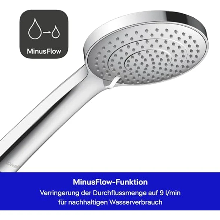 Duravit Brausegarnitur DURAVIT Brausehalterset Handbause 3jet Duschkopf Duschbrause, 3 Strahlart(en) – Bild 3