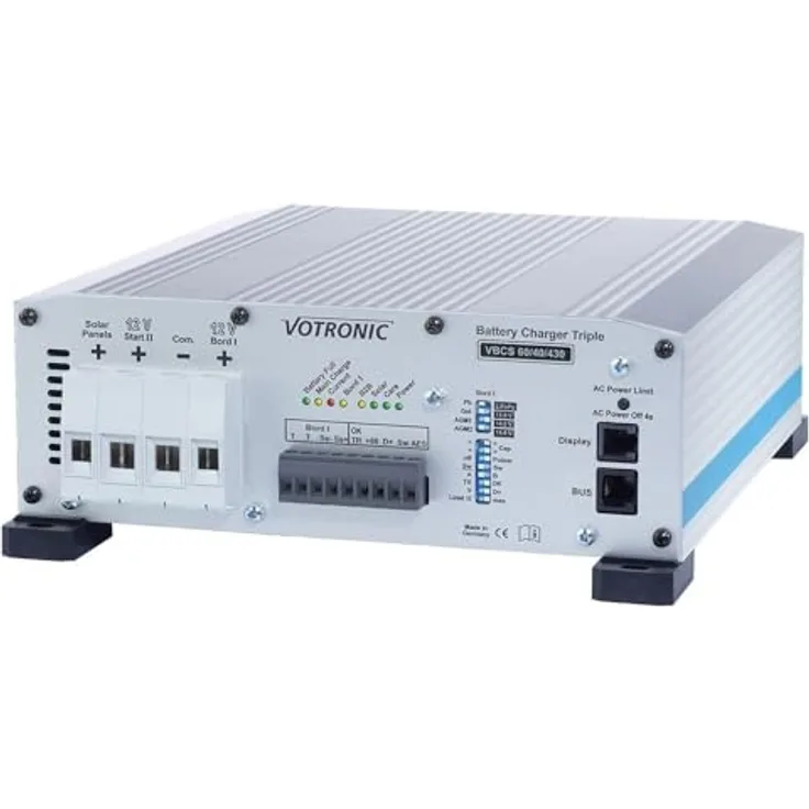 VOTRONIC Votron 346 VCBSCI-Triple-CI, Solarregler-Batterieladegerät mit MPP-Technologie und vollautomatischer Ladespannungsregelung