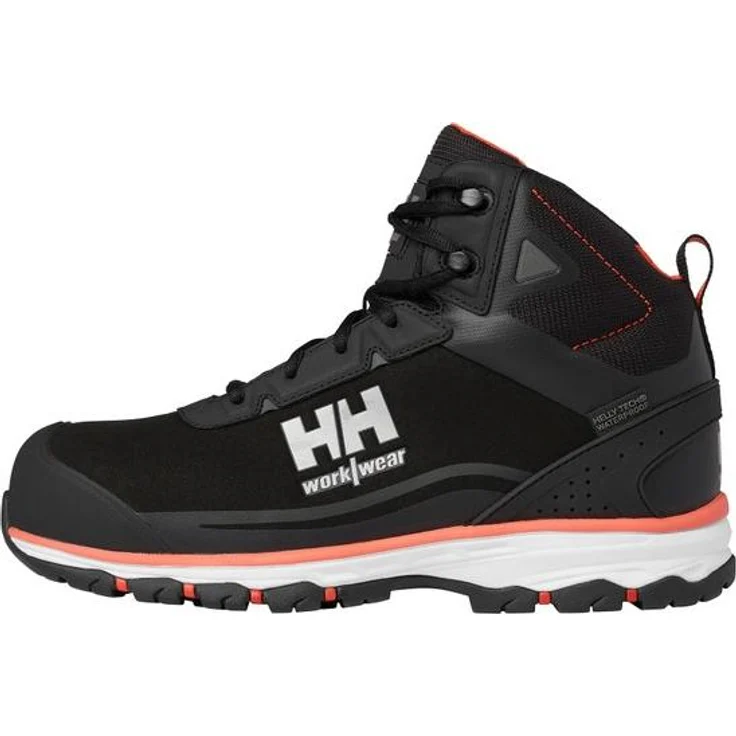 Helly Hansen Workwear CHELSEA EVO 2 MID S3 HT Sicherheitsschuhe, Wasserdicht und rutschfest, Schwarz, Größe 40