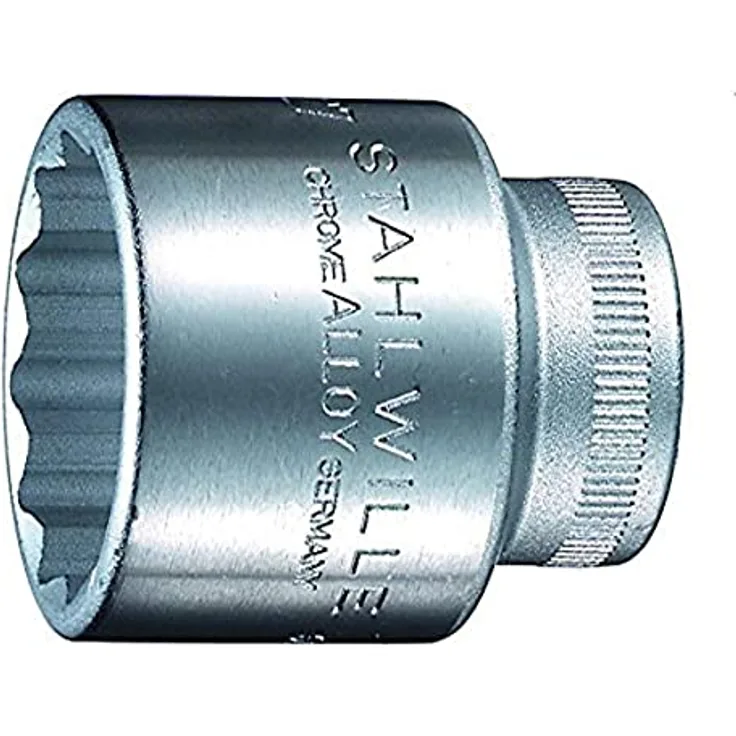 Stahlwille Bit- und Steckschlüsselset, Steckschlüsseleinsatz 1/2″ 17 mm, HPQ®-Hochleistungsstahl, verchromt, DIN 3124 und ISO 2725-1 konform