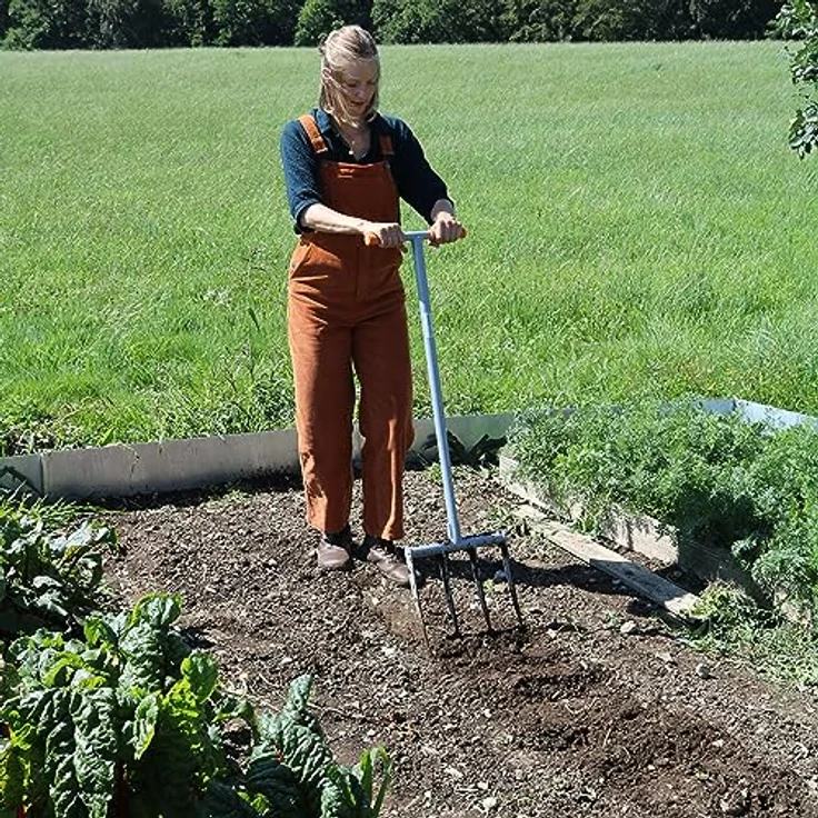 Grabegabel TERRADIX 4x250 - Massive Ausführung für steinige, durchwurzelte und verfestigte Böden - Arbeitsbreite 31cm - Zinkenlänge 25cm – Bild 4
