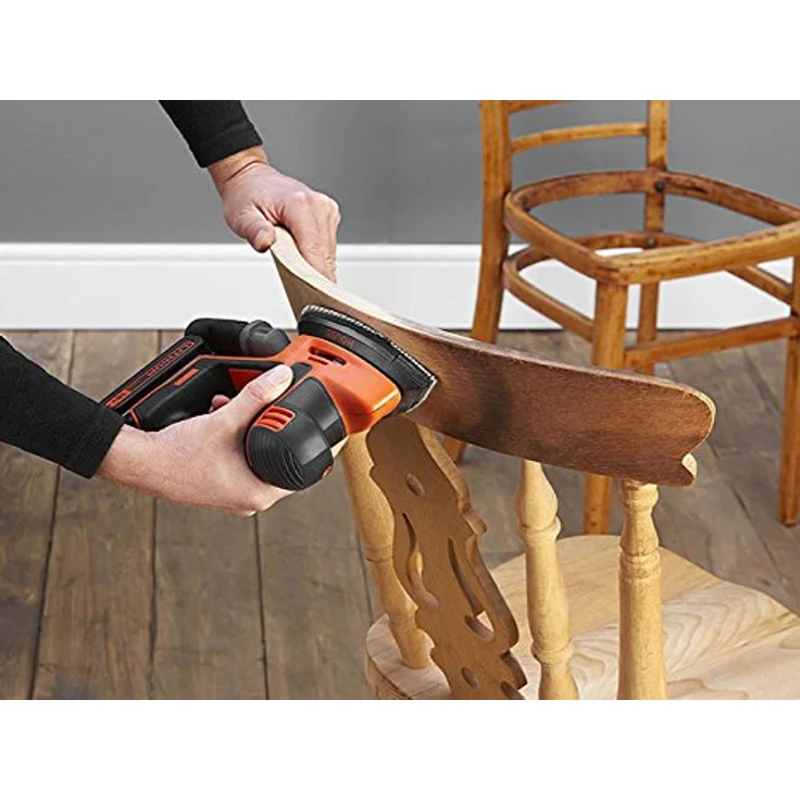 Black+Decker Akku-Dreieckschleifer Mouse ( 1.5 Ah, inklusive 400 mA Ladegerät, Fingerschleifer-Aufsatz, 27 W, 18 V) BDCDS18 – Bild 4