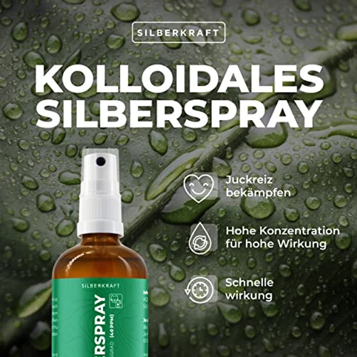 Silberkraft Kolloidales Silberspray für Fellpflege, 100 ml - Beruhigende Wundheilung bei Juckreiz, Hotspots & Hautreizungen für Hunde, Katzen, Pferde & Kleintiere – Bild 2