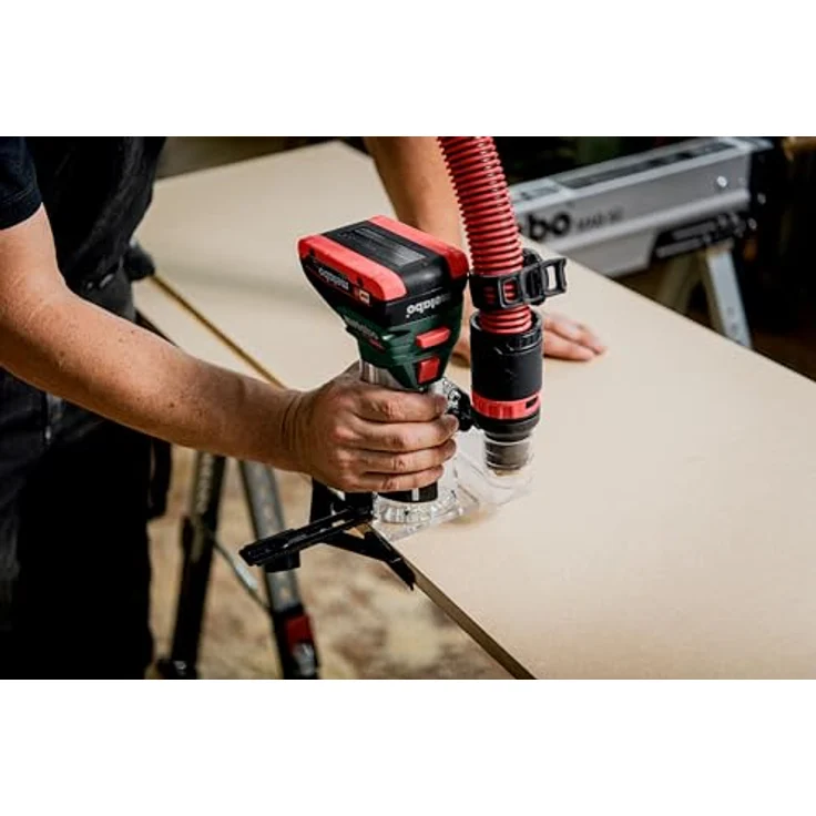 Metabo Akku-Kantenfräse FMV 18 LTX BL 8-18V, Brushless-Motor, 4800-29000 U/min, 6/8 mm Spannzange, metaBOX 145 L - für Holz und holzähnliche Werkstoffe – Bild 3