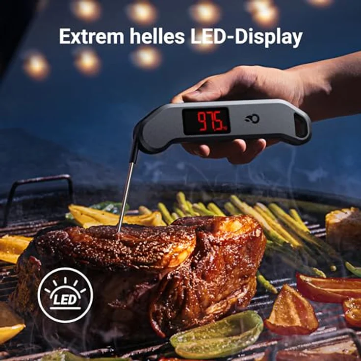 ThermoMaven F1 Stealth, Handthermometer für Grill und Küche, Temperaturbereich -50 °C bis 300 °C, wasserdicht IP67 – Bild 4