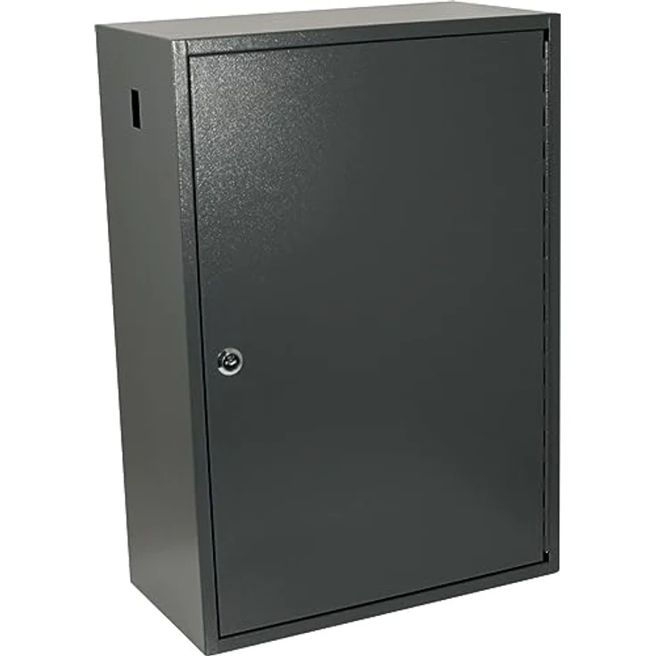 Pavo 8047239 Deluxe Schlüssel-Kasten-Schrank-Tresor, 300 Haken mit seitlichem Schlüsseleinwurf, dunkelgrau – Bild 4