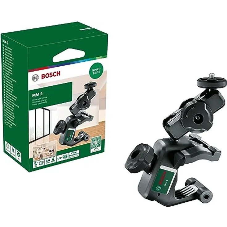 Bosch Messstativ 0603692203, flexibles Baustativ mit 360°-Drehung und Neigung für ¼"-Gewinde Geräte